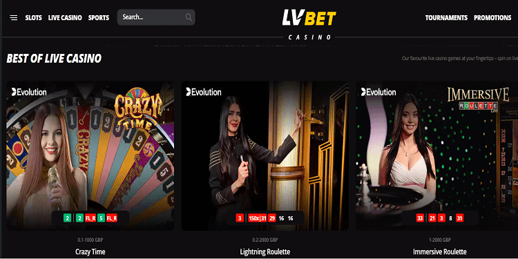 LV BET live casino